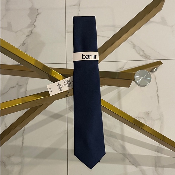 Bar III Deep Blue Men's Tie - Picture 1 of 4